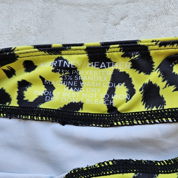 GRRRL Clothing Cheetah Print Rainbow Next Level Pocket Shorts Kortney/Heather - Picture 3 of 6